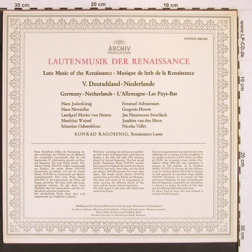 V.A.Musik für Laute: V.Deutschland-Niederlande, Archiv Produktion(2533 302), D, 1974 - LP - K970 - 7,50 Euro