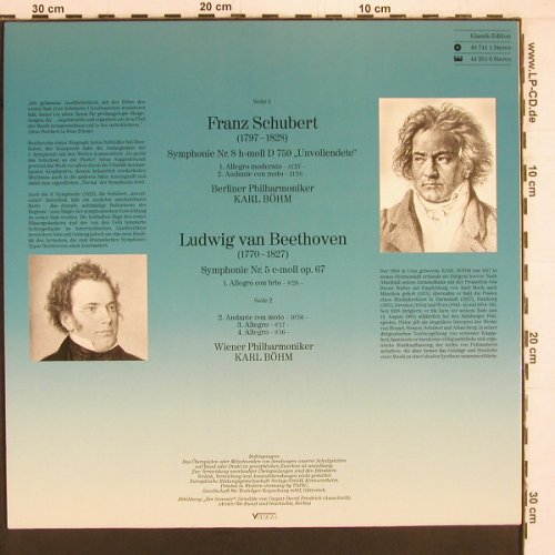 Beethoven,Ludwig van / Schubert: Symphonie Nr.5 / Symphonie Nr.8, D.Gr. Club Ed.(40 764 3), D,Like New,  - LP - K973 - 6,00 Euro