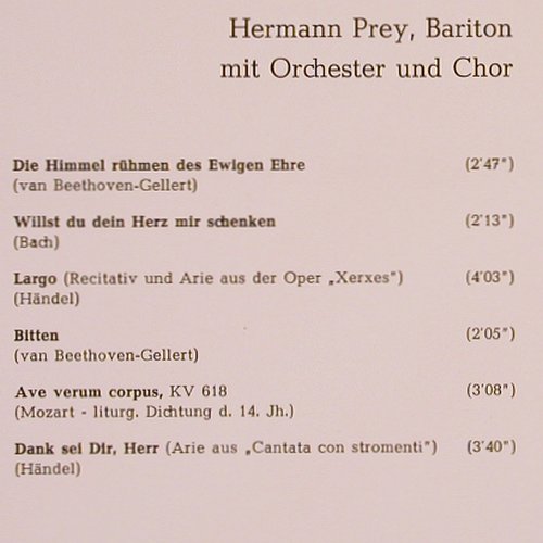 Prey,Hermann: Ein Festlicher Abend, (Like New), Decca(SLK 16 480-P), D, 1967 - LP - K975 - 9,00 Euro
