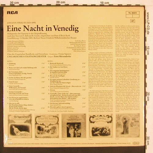 Strauß,Johann: Eine Nacht in Venedig - Höhepunkte, RCA(VL 30311), D, FS-NEW, 1978 - LP - K985 - 7,50 Euro