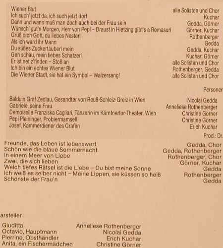 Strauss,Johann: Wiener Blut / Giuditta.. Szenen aus, EMI/HörZu(057-28 197), D,Ri, co,  - LP - K989 - 7,50 Euro
