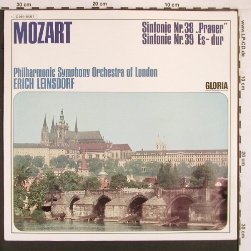 Mozart,Wolfgang Amadeus: Sinfonien Nr.38 "Prager" / Nr.39, Gloria(C 045-90 317), D, 1969 - LP - K991 - 9,00 Euro
