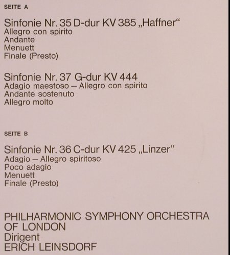 Mozart,Wolfgang Amadeus: Sinfonien Nr.35, 36 & 37, Gloria(C 045-90 318), D,  - LP - K996 - 7,50 Euro