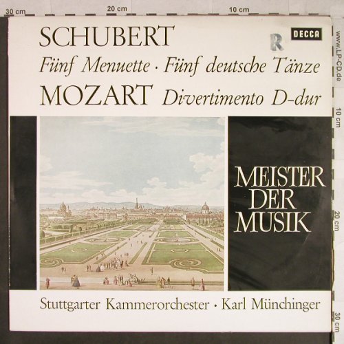 Schubert,Franz / Mozart: Fünf Menuette.. / Diversimento, Decca Meister der Musik(MD 1044), D, R stoc,  - LP - L1119 - 6,00 Euro