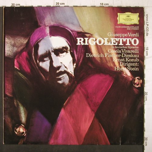 Verdi,Giuseppe: Rigoletto - Querschnitt, in deutsch, D.Gr. Club Ed. (6343), D Typ: LP Best.-Nr.: L112 Preis: 6,00 Euro