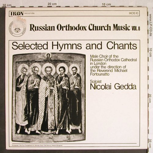 V.A.Russian Orthodox Church Music: Vol.8-Selected Hymns and Chants, IKON Rec.(IKOS 10), UK,  - LP - L1157 - 5,00 Euro