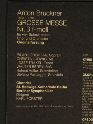 Bruckner,Anton: Messe Nr.3 f-moll, Dacapo/EMI(C 047-28 962), D, Ri, 1962 - LP - L1159 - 5,00 Euro