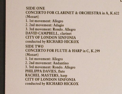 Mozart,Wolfgang Amadeus: Clarinet Concerto/Flute & Harp, IMP Classics(CIMP 852), UK, 1987 - LP - L1173 - 5,00 Euro
