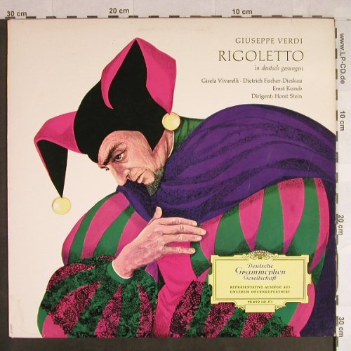 Verdi,Giuseppe: Rigoletto-Auszüge , in deutsch, D.Gr.(LPEM 19 412), D, 1964 - LP - L1182 - 9,00 Euro