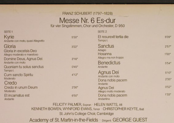 Schubert,Franz: Messe Es-Dur, m-/vg+, Decca(6.42010 AW), D, 1975 - LP - L1228 - 5,00 Euro