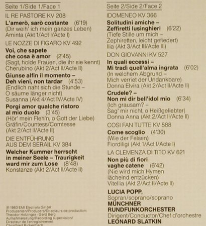 Popp,Lucia: Opernarien von W.A.Mozart, Foc, EMI(1467871), D, 1983 - LP - L1239 - 5,00 Euro
