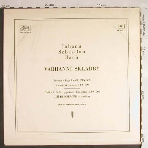 Bach,Johann Sebastian: Varhanni Skladby, Supraphon(SV 8267), CZ, 1965 - LP - L1368 - 6,00 Euro