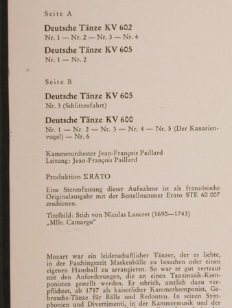 Mozart,Wolfgang Amadeus: Deutsche Tänze für Orchester, Christophorus(CLP 75 506), D, Mono,  - 10inch - L1400 - 6,00 Euro