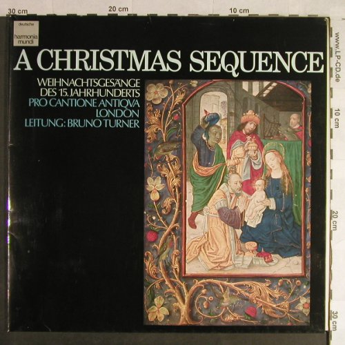 Pro Cantione Antiqva, London: A Christmas Sequence, Foc, Harmonia Mundi(065-99 808), D, 1975 - LP - L1507 - 6,00 Euro