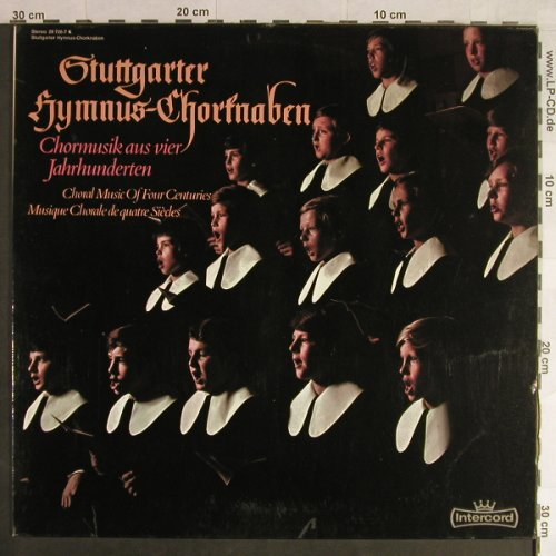 Stuttgarter Hymnus-Chorknaben: Chormusik aus vier Jahrhunderten, Intercord(29 726-1 K), D,  - LP - L1511 - 6,00 Euro