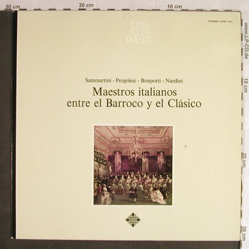V.A.Maestros italianos entre el: Borroco y el Clasico, Promo, Telefunken(SAWT 9415), E,  - LP - L1518 - 7,50 Euro