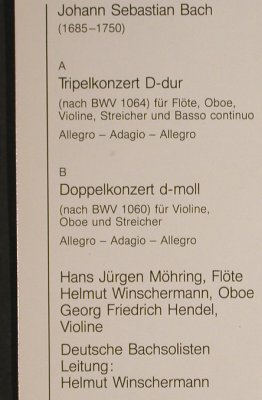 Bach,Johann Sebastian: Tripelkonzert D-dur, Doppelk.d-moll, Musicaphon(BM 30 SL 4201), D,  - LP - L1580 - 7,50 Euro