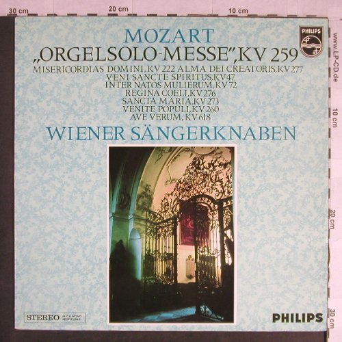Wiener Sängerknaben: Mozart,Orgelsolo-Messe,KV 259, Philips(835 396 AY), NL,  - LP - L1605 - 6,00 Euro
