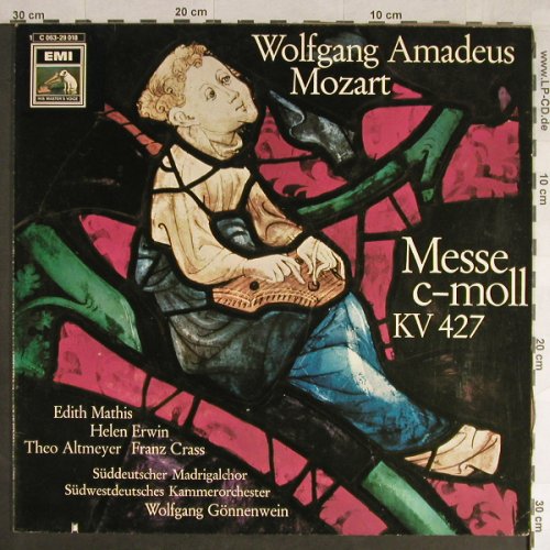 Mozart,Wolfgang Amadeus: Messe C-Moll KV 427, EMI (C 063-29 018), D, co Typ: LP Best.-Nr.: L1618 Preis: 6,00 Euro