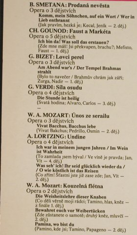 Schreier,Peter / Theo Adam: Smetana...Mozart, rec.1972, Supraphon(1116 2660 G), CZ, 1979 - LP - L1624 - 5,00 Euro
