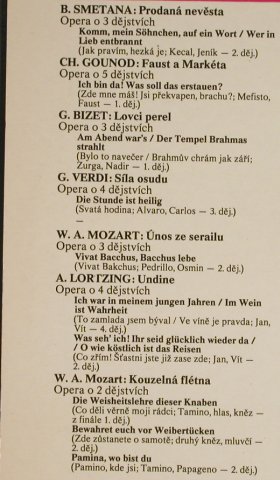 Schreier,Peter / Theo Adam: Smetana...Mozart, rec.1972, Supraphon (1116 2660 G), CZ, 1979 Typ: LP Best.-Nr.: L1624 Preis: 5,00 Euro