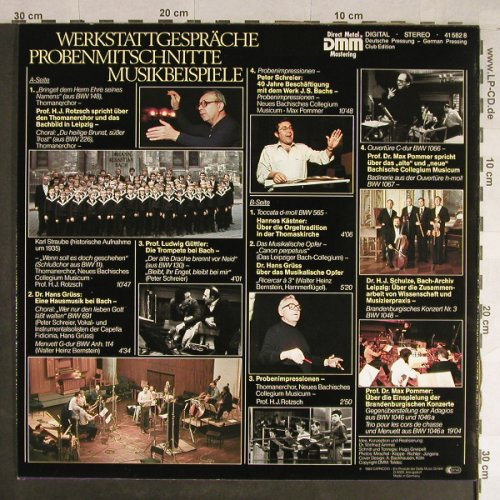 Bach,Johann Sebastian: Werkstattgespräche,Probenmitschn., Capriccio(41 582 8), D,Club Ed., 1984 - LP - L1628 - 6,00 Euro