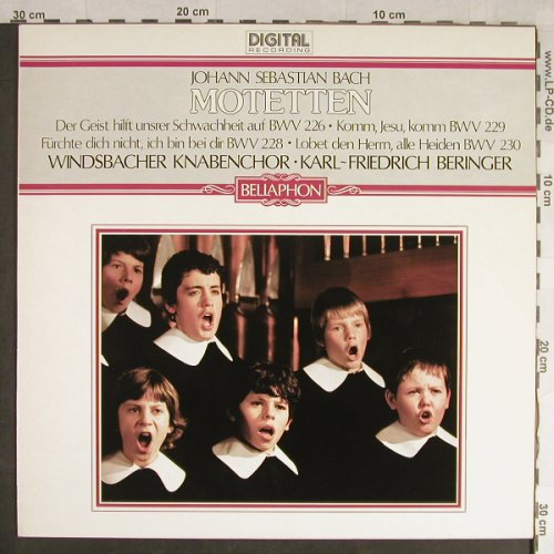 Bach,Johann Sebastian: Motetten BWV 226,228,229,230, Bellaphon(680-01-011), D, 1982 - LP - L1644 - 6,00 Euro