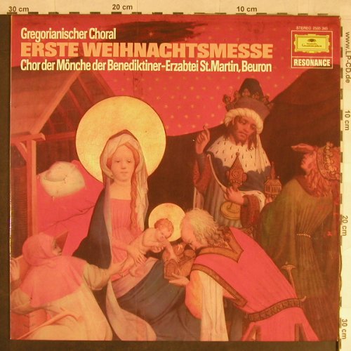 Mönche der Benediktiner-Erzabtei: St.Martin, Beuron. Foc, D.Gr. Resonance(2535 345), D, Ri, 1959 - LP - L1676 - 6,00 Euro