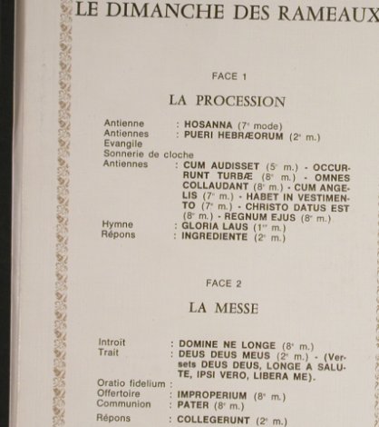 V.A.Chant Gregorien: Le Dimanche des Rameaux, Foc, Decca(7.510), F,vg+/m-,  - LP - L1680 - 5,00 Euro