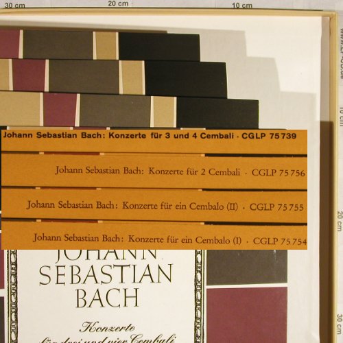 Bach,Johann Sebastian: Zwölf Cembalokonzerte, Box oversize, Christophorus (75 739 )(CGLP 75 754/55), D, Mono,  - 4LP - L1696 - 24,00 Euro
