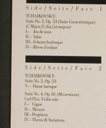 Tschaikowsky,Peter: Suite No.2 & 4, CBS Masterworks (36 702), NL, 1982 Typ: LP Best.-Nr.: L1745 Preis: 6,00 Euro