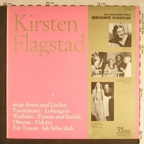 Flagstad,Kirsten: Singt aus Opern(Arien und Lieder), Top Classic (TC-9046), D, Ri, 1969 Typ: LP Best.-Nr.: L1758 Preis: 5,00 Euro