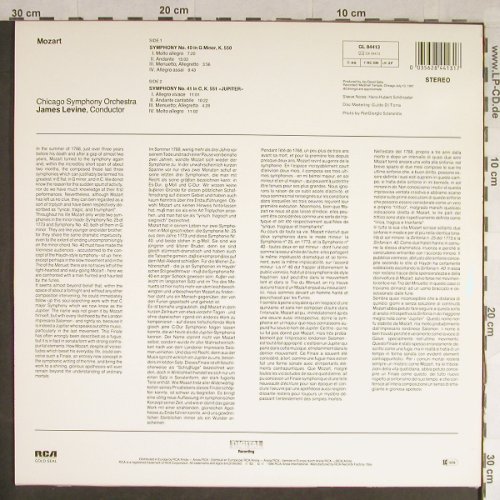 Mozart,Wolfgang Amadeus: Sinfonien Nr.40 & 41 (Jupiter), RCA Gold Seal (GL 84413), I, 1986 Typ: LP Best.-Nr.: L1773 Preis: 6,00 Euro