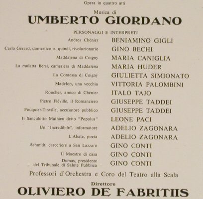 Giordano,Umberto: Andrea Chenier,Box, FS-New, EMI(1170693 M), I, Ri, 1984 - 2LP - L1812 - 20,00 Euro