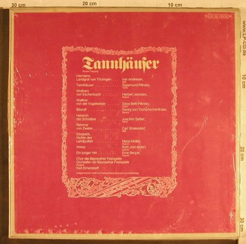 Wagner,Richard: Tannhäuser(1930),Box, FS-New, EMI(137-03 130/32), D,  - 3LP - L1813 - 50,00 Euro
