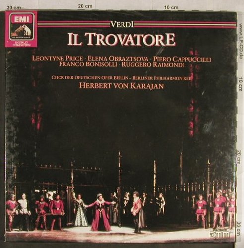 Verdi,Giuseppe: IL Trovatore(1978),Box, FS-New, EMI (29 0953 3), D, 1986 Typ: 2LP Best.-Nr.: L1814 Preis: 20,00 Euro