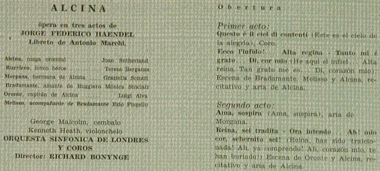 Händel,Georg Friedrich: Alcina-Arias Y Escanes, vg+/m-, Telefunken(SAWD 9930-B), Kolumbien,  - LP - L1864 - 5,00 Euro