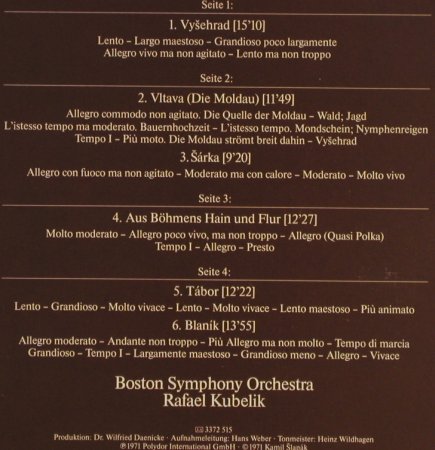 Smetana,Friedrich: Mein Vaterland, Box, Ri, D.Gr. Präsent(2726 515), D, 1971 - 2LP - L1873 - 7,50 Euro