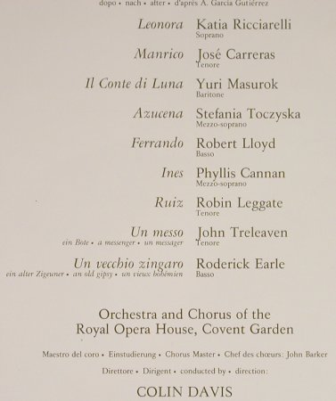 Verdi,Giuseppe: Il Trovatore, Box, Philips(6769 063), NL, 1981 - 3LP - L1878 - 15,00 Euro