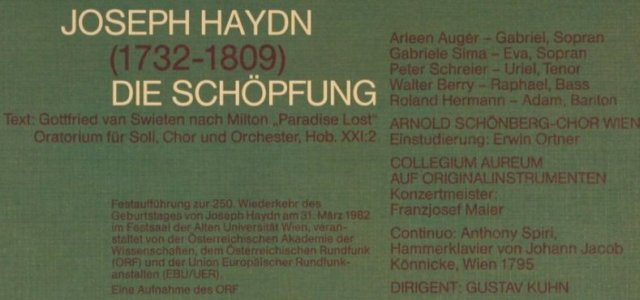Haydn,Joseph: Die Schöpfung, Box, Orbis(29 779 6), D, 1982 - 2LP - L1883 - 6,00 Euro