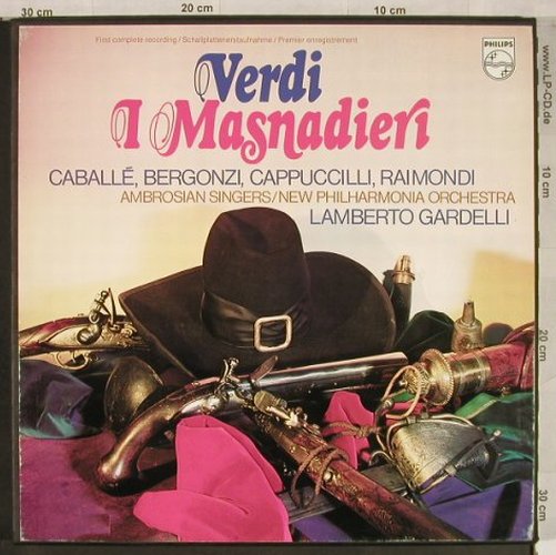 Verdi,Giuseppe: I Masnadieri,Box, Philips (6703 064), NL, 1975 Typ: 3LP Best.-Nr.: L1885 Preis: 15,00 Euro
