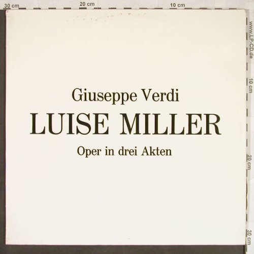 Verdi,Giuseppe: Luisa Miller, in drei Akten,vg+/vg+, LM (LM 1-4), A, Foc Typ: 2LP Best.-Nr.: L1891 Preis: 4,00 Euro