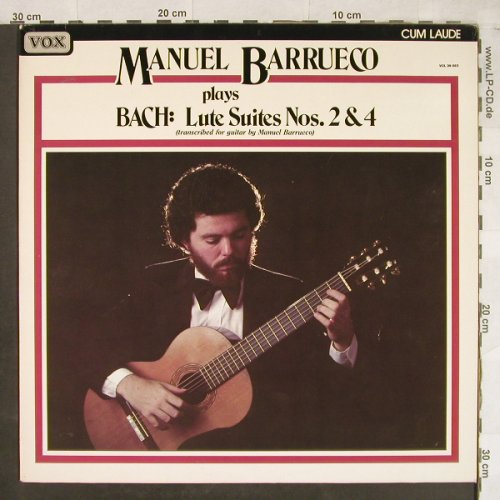 Barrueco,Manuel: Bach - Lute Suites No.2 & 4, vg+/m-, Vox(VCL 39 023), NL, 1982 - LP - L1913 - 4,00 Euro