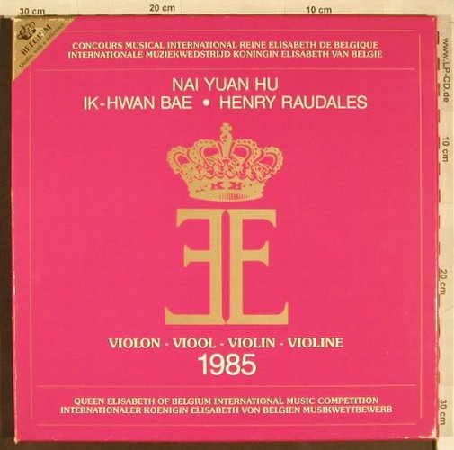 V.A.Int.Königin Elisabeth Von Belgi: Musikwettbewerb 85, Box,10 Tr., Phonic (2980 010), B, 1985 Typ: 3LP Best.-Nr.: L1914 Preis: 14,00 Euro