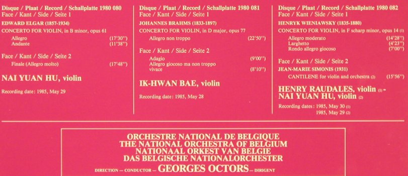 V.A.Int.Königin Elisabeth Von Belgi: Musikwettbewerb 85, Box,10 Tr., Phonic (2980 010), B, 1985 Typ: 3LP Best.-Nr.: L1914 Preis: 14,00 Euro