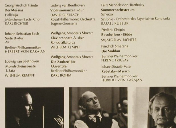 V.A.Konzert Für Millionen: Richter, Karajan, Kempff..., D.Gr./Fernsehlotterie (104 812), D, 1961 Typ: LP Best.-Nr.: L1919 Preis: 5,00 Euro