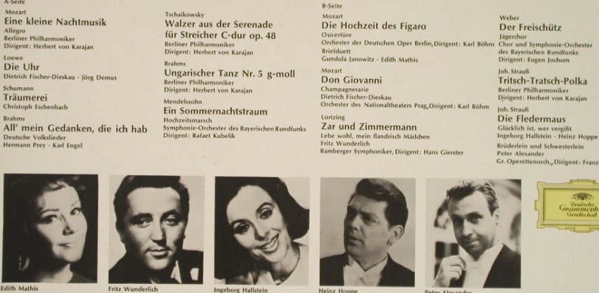V.A.Galakonzert Für Millionen: 3-Karajan,Fischer-Dieskau,Eschenbac, D.Gr./Fernsehlotterie (643 007), D, 1968 Typ: LP Best.-Nr.: L1921 Preis: 4,00 Euro