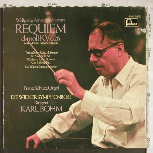 Mozart,Wolfgang Amadeus: Requiem d-moll KV 626, Foc²,m /vg-, Fontana (6540 103), D Typ: LP Best.-Nr.: L1943 Preis: 4,00 Euro