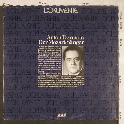 Dermota,Anton: Der Mozart-Sänger, m /vg+, Decca (6.42233 AJ), D, Ri, 1953 Typ: LP Best.-Nr.: L1958 Preis: 5,00 Euro