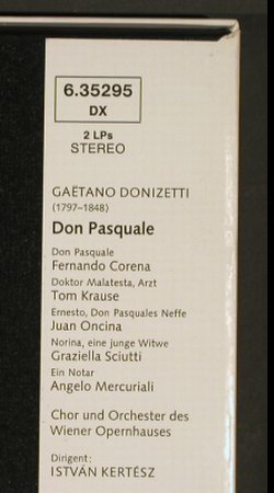 Donizetti,Gaetano: Don Pasquale, Box, Ri, Decca (6.35295 DX), D, 1965 Typ: 2LP Best.-Nr.: L1975 Preis: 9,00 Euro